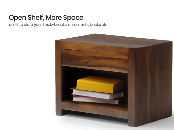 Belle Solid Wood Bedside Table